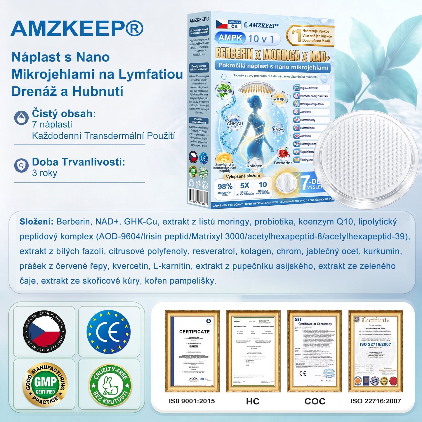 AMZKEEP® AMPK * Moringa * Berberin 10 v 1 –  Metabolická podpora,𝗖𝘂𝗸𝗿𝗼𝘃𝗸𝗮, 𝗦𝗽á𝗻𝗸𝗼𝘃é 𝗮𝗝 𝗣𝗿𝗼𝗯𝗹é𝗺𝘆 𝘀 𝗸ĺ𝗯𝗺𝗶 𝗮