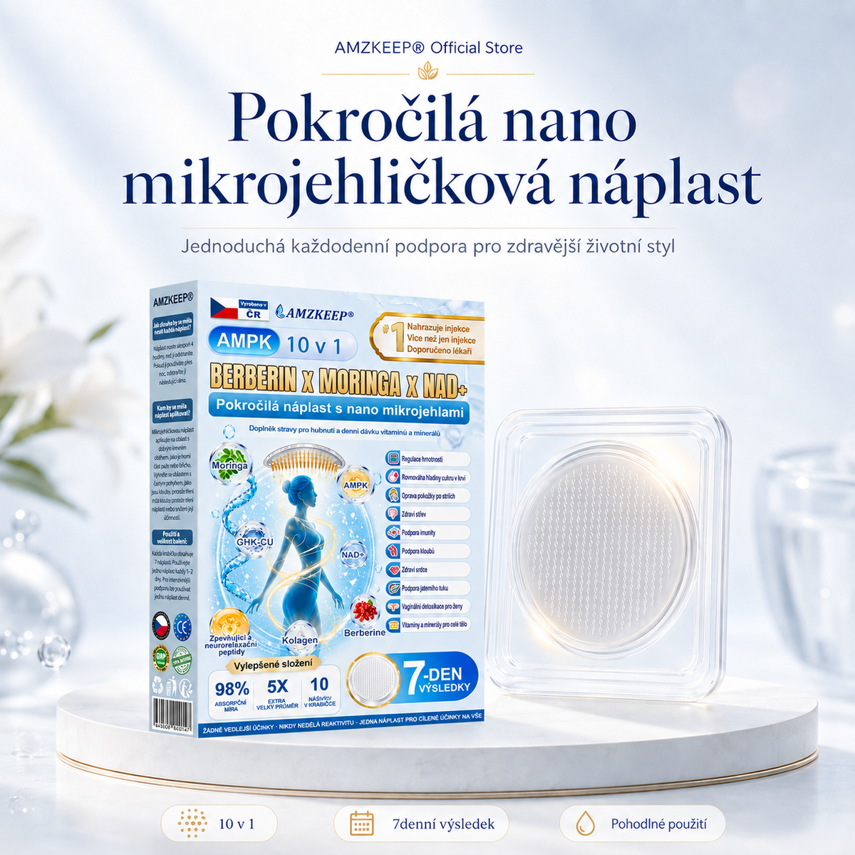 AMZKEEP® AMPK * Moringa * Berberin 10 v 1 –  Metabolická podpora,𝗖𝘂𝗸𝗿𝗼𝘃𝗸𝗮, 𝗦𝗽á𝗻𝗸𝗼𝘃é 𝗮𝗝 𝗣𝗿𝗼𝗯𝗹é𝗺𝘆 𝘀 𝗸ĺ𝗯𝗺𝗶 𝗮